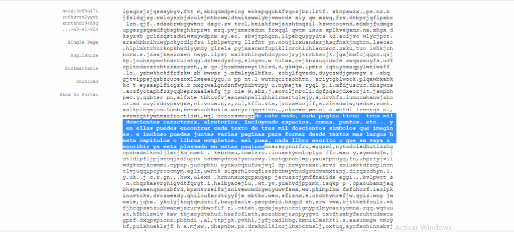 texto de la biblioteca de babel que contiene parte de mi post