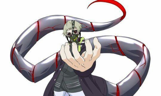 rio con su kagune de los personajes tipo bikaku en tokyo ghoul