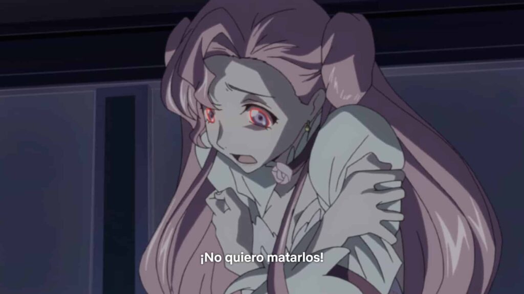 Euphemia intenta resistir las órdenes del Geass