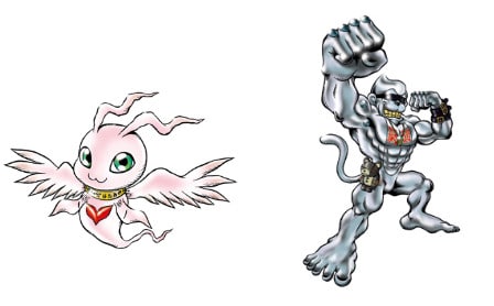 Marine Angemon y Metaletemon