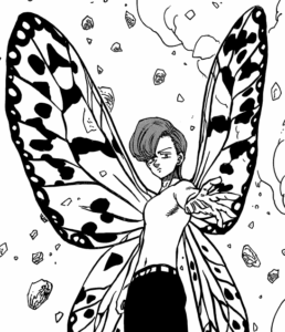 king rey de las hadas con sus alas completas