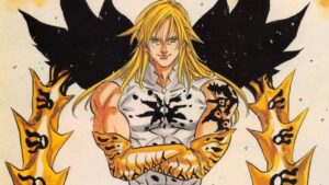 rey demonio utilizando el cuerpo de su hijo meliodas