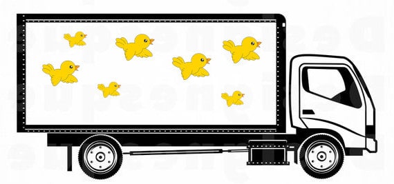 peso del camión con pájaros