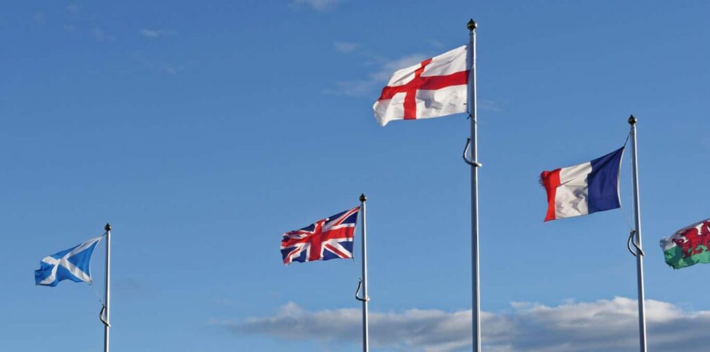 el símbolo de las banderas