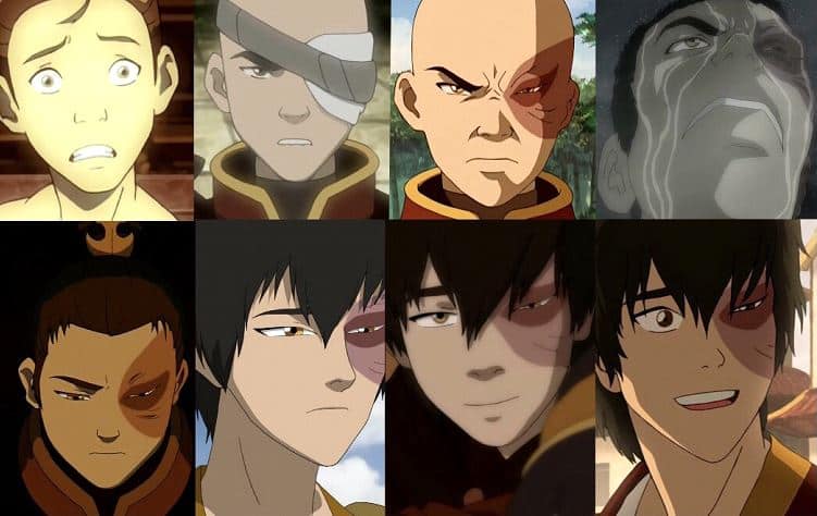 evolución de zuko analisis avatar