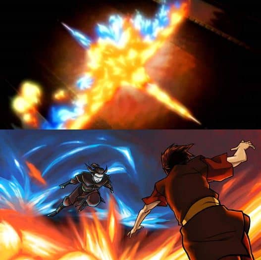 zuko contra su hermana