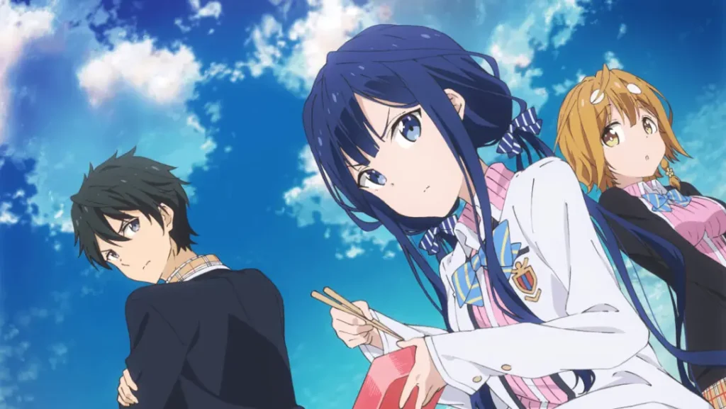 Masamune-kun no Revenge review con el personaje protagonista y su crush