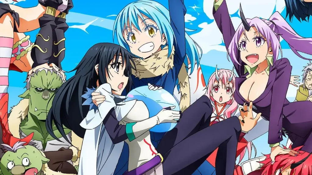 personajes protagonistas en la review de tensura slime