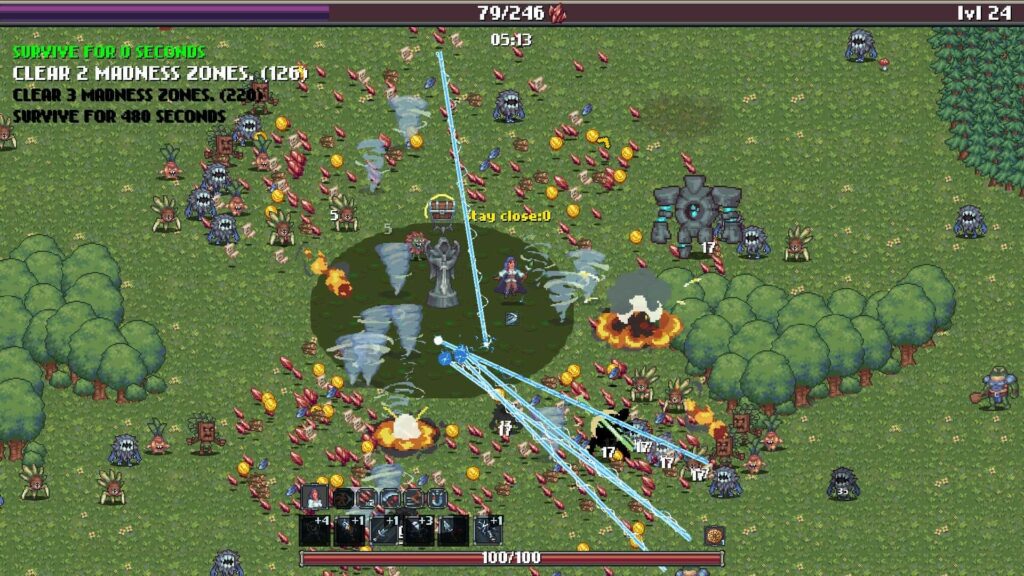 crimson dawn videojuego bullet hell inverso