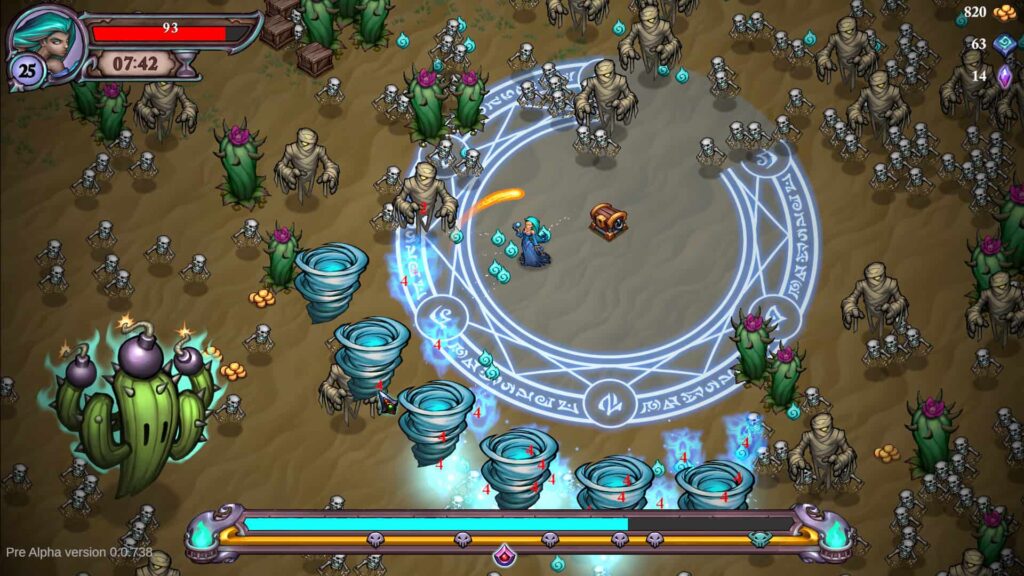 sipirit hunters infinite bullet hell inverso supervivencia a hordas de enemigos