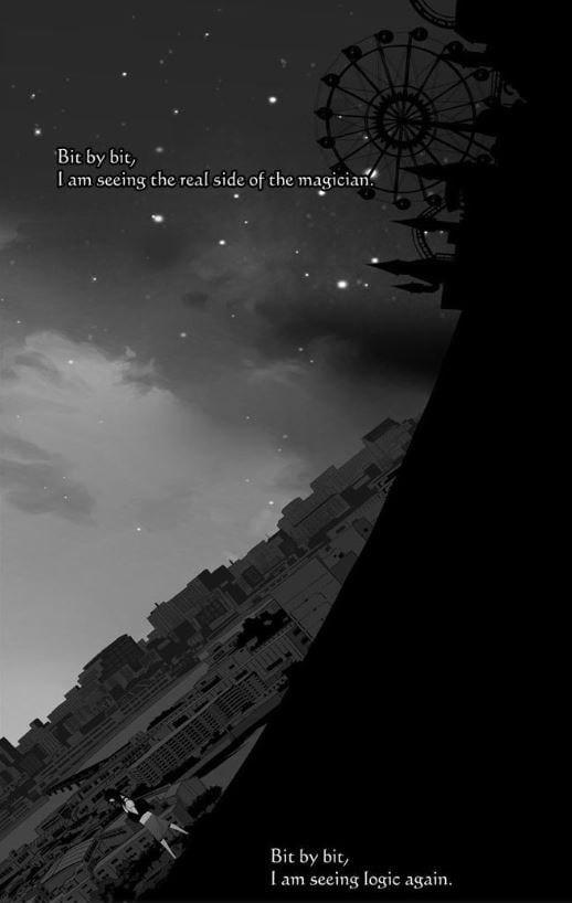 vista completa de la colina hacia el parque de atracciones