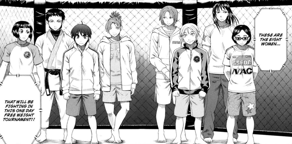 peleadoras del torneo de mma en teppu