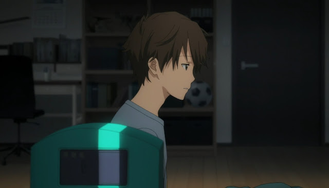 Koyomi con cara un tanto seria