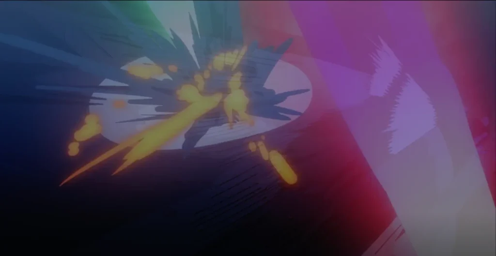 Mechamaru vs Mahito con atenuación