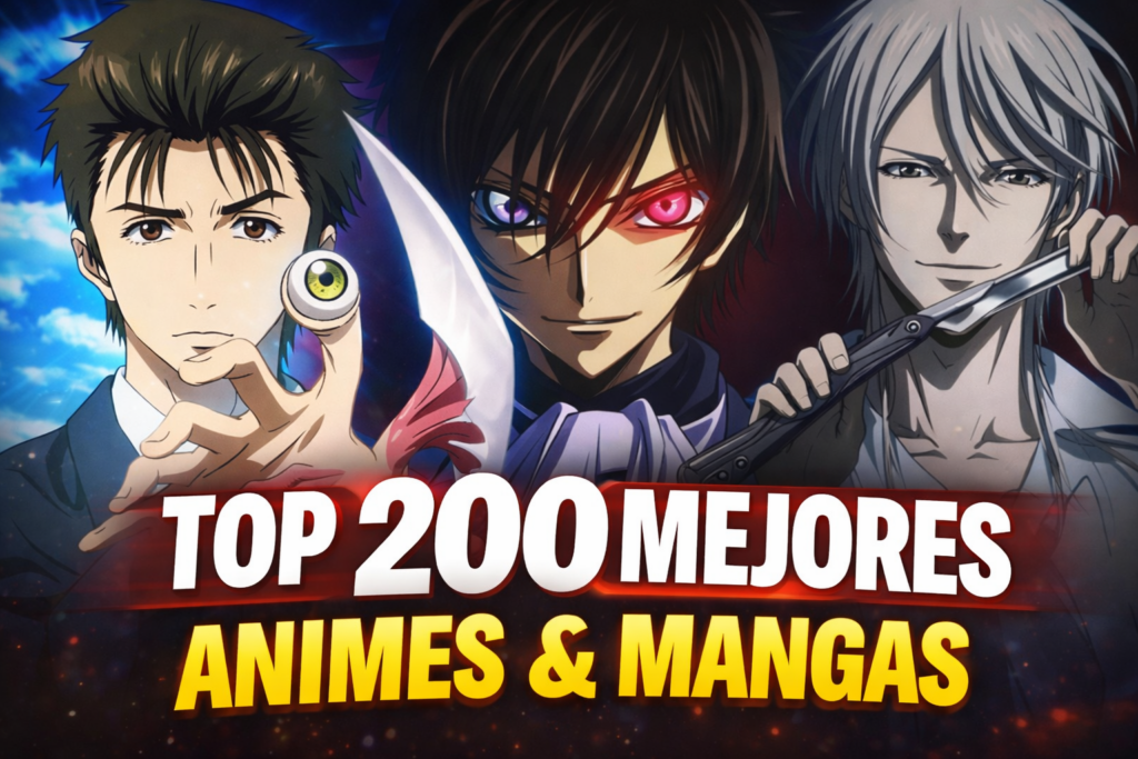 mi ranking de 200 animes y mangas por zane
